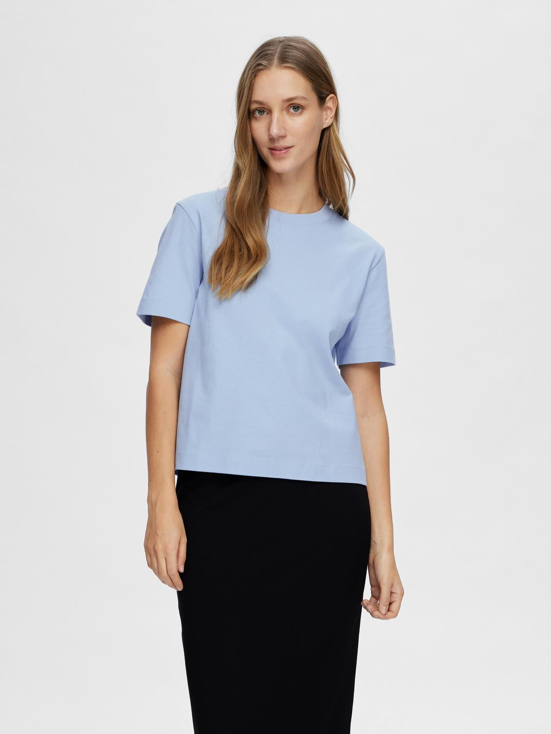 SLFESSENTIAL T-Shirt - Cashmere Blue