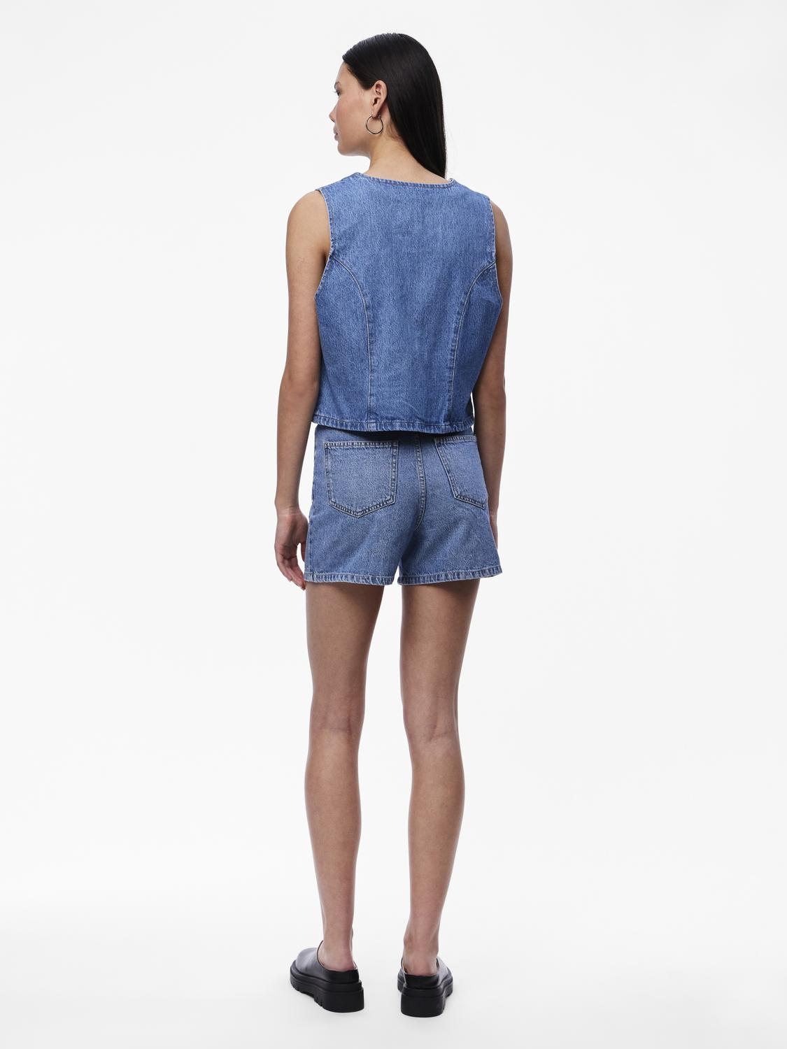 PCSKY Shorts - Medium Blue Denim